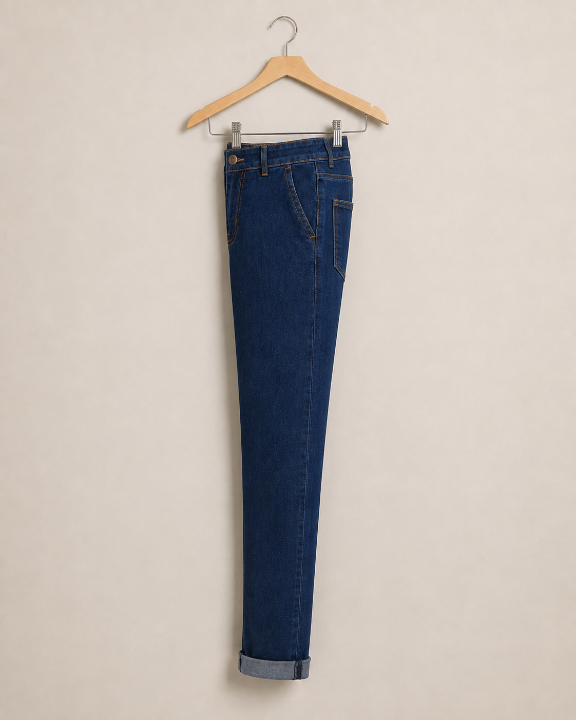 Men’s Dark Blue Slim Fit Jeans – Classic Stretch Denim - Image 5